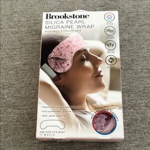Brookstone Pink Silica Pearl Migraine Therapy Wrap
